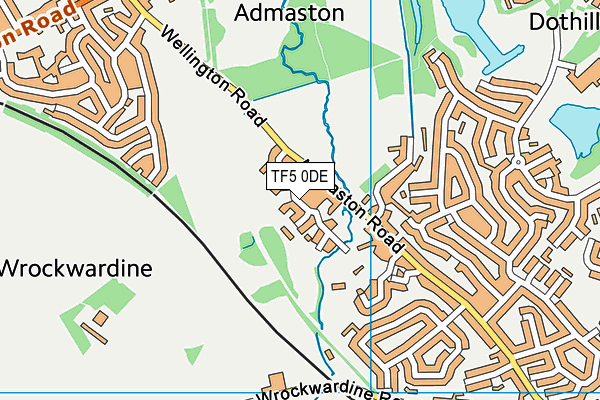 TF5 0DE map - OS VectorMap District (Ordnance Survey) TF5 0DE map - OS VectorMap District (Ordnance Survey)