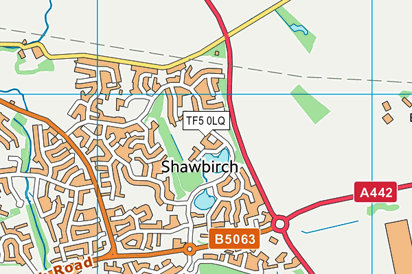 TF5 0LQ map - OS VectorMap District (Ordnance Survey) TF5 0LQ map - OS VectorMap District (Ordnance Survey)