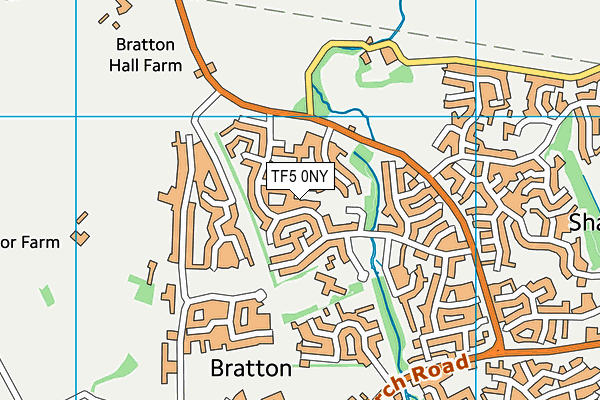 TF5 0NY map - OS VectorMap District (Ordnance Survey)