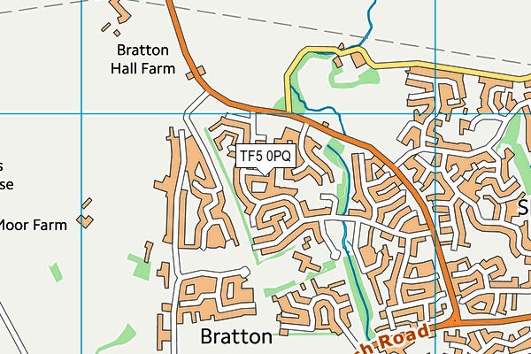 TF5 0PQ map - OS VectorMap District (Ordnance Survey) TF5 0PQ map - OS VectorMap District (Ordnance Survey)