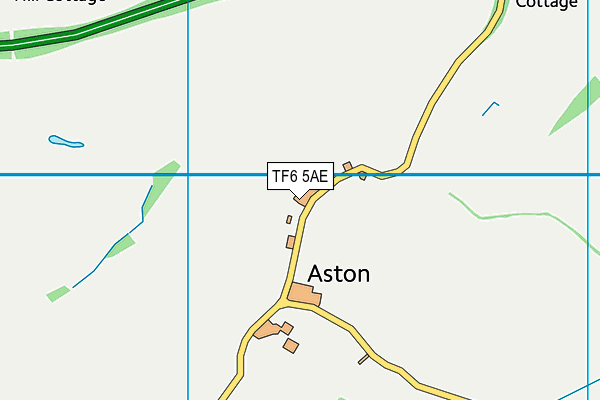 TF6 5AE map - OS VectorMap District (Ordnance Survey)