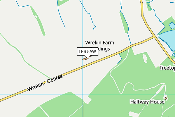 TF6 5AW map - OS VectorMap District (Ordnance Survey) TF6 5AW map - OS VectorMap District (Ordnance Survey)