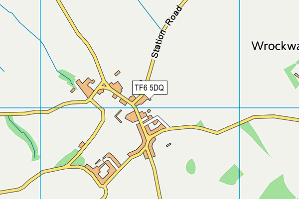 TF6 5DQ map - OS VectorMap District (Ordnance Survey) TF6 5DQ map - OS VectorMap District (Ordnance Survey)