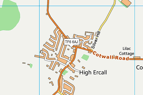 TF6 6AJ map - OS VectorMap District (Ordnance Survey) TF6 6AJ map - OS VectorMap District (Ordnance Survey)