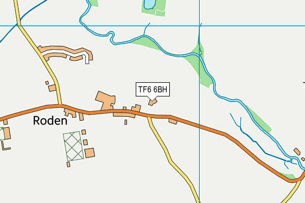 TF6 6BH map - OS VectorMap District (Ordnance Survey) TF6 6BH map - OS VectorMap District (Ordnance Survey)