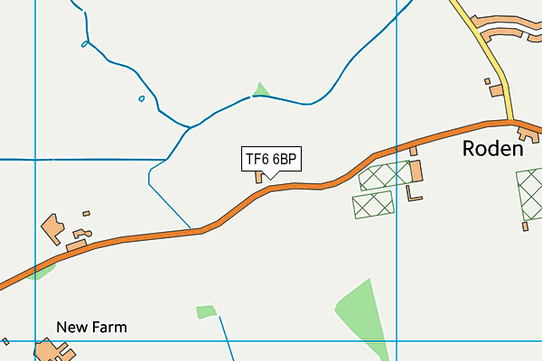 TF6 6BP map - OS VectorMap District (Ordnance Survey) TF6 6BP map - OS VectorMap District (Ordnance Survey)
