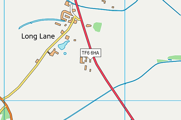 TF6 6HA map - OS VectorMap District (Ordnance Survey) TF6 6HA map - OS VectorMap District (Ordnance Survey)