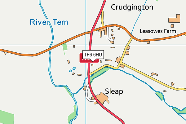 TF6 6HU map - OS VectorMap District (Ordnance Survey) TF6 6HU map - OS VectorMap District (Ordnance Survey)