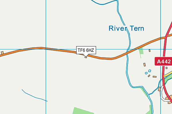 TF6 6HZ map - OS VectorMap District (Ordnance Survey)