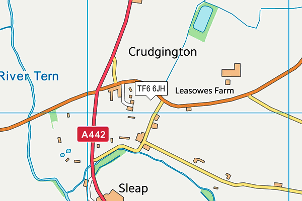 TF6 6JH map - OS VectorMap District (Ordnance Survey)