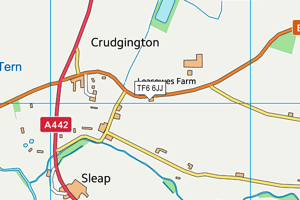 TF6 6JJ map - OS VectorMap District (Ordnance Survey)