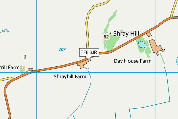 TF6 6JR map - OS VectorMap District (Ordnance Survey) TF6 6JR map - OS VectorMap District (Ordnance Survey)
