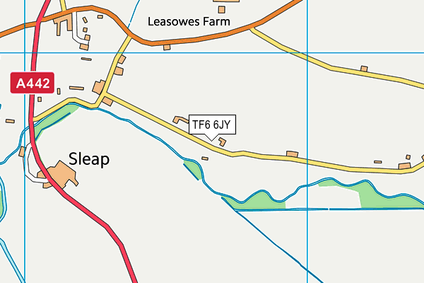 TF6 6JY map - OS VectorMap District (Ordnance Survey)