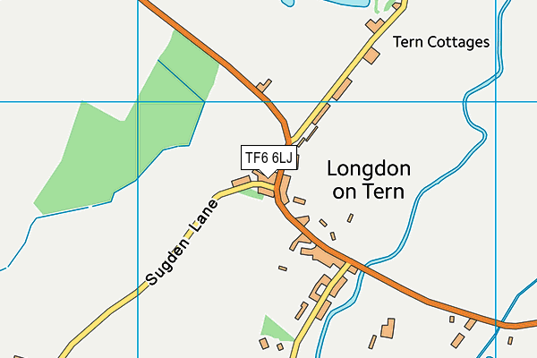 TF6 6LJ map - OS VectorMap District (Ordnance Survey) TF6 6LJ map - OS VectorMap District (Ordnance Survey)