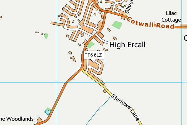 TF6 6LZ map - OS VectorMap District (Ordnance Survey)