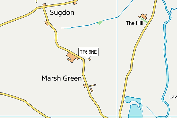 TF6 6NE map - OS VectorMap District (Ordnance Survey) TF6 6NE map - OS VectorMap District (Ordnance Survey)