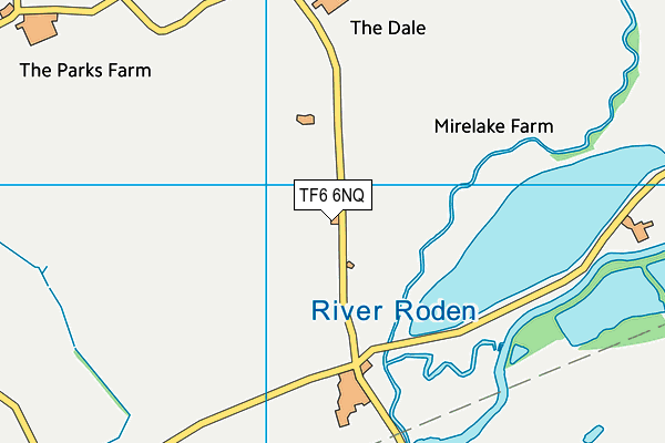 TF6 6NQ map - OS VectorMap District (Ordnance Survey) TF6 6NQ map - OS VectorMap District (Ordnance Survey)
