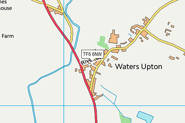 TF6 6NW map - OS VectorMap District (Ordnance Survey)