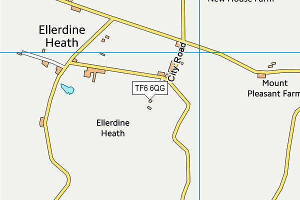 TF6 6QG map - OS VectorMap District (Ordnance Survey) TF6 6QG map - OS VectorMap District (Ordnance Survey)