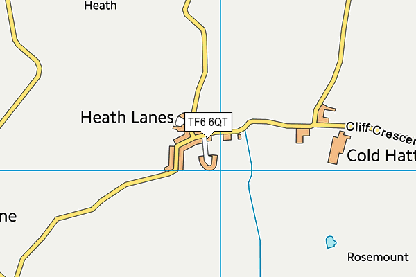 TF6 6QT map - OS VectorMap District (Ordnance Survey) TF6 6QT map - OS VectorMap District (Ordnance Survey)