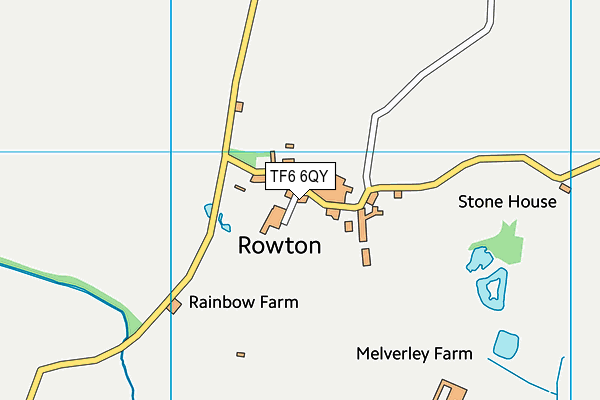 TF6 6QY map - OS VectorMap District (Ordnance Survey) TF6 6QY map - OS VectorMap District (Ordnance Survey)