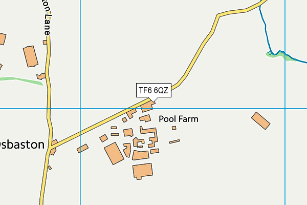 TF6 6QZ map - OS VectorMap District (Ordnance Survey) TF6 6QZ map - OS VectorMap District (Ordnance Survey)