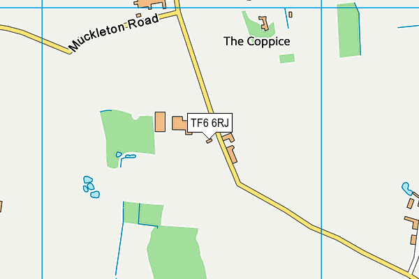 TF6 6RJ map - OS VectorMap District (Ordnance Survey) TF6 6RJ map - OS VectorMap District (Ordnance Survey)