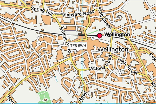 TF6 6WH map - OS VectorMap District (Ordnance Survey) TF6 6WH map - OS VectorMap District (Ordnance Survey)