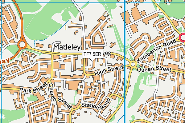 TF7 5ER map - OS VectorMap District (Ordnance Survey) TF7 5ER map - OS VectorMap District (Ordnance Survey)