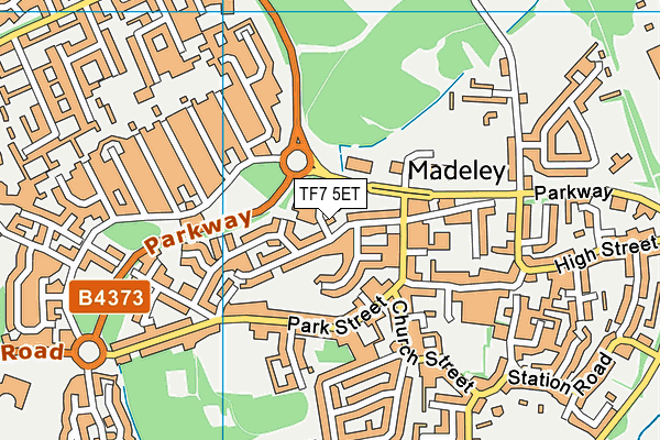 TF7 5ET map - OS VectorMap District (Ordnance Survey) TF7 5ET map - OS VectorMap District (Ordnance Survey)