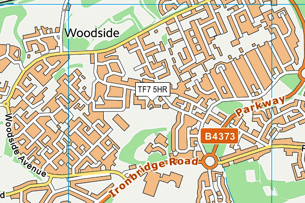 TF7 5HR map - OS VectorMap District (Ordnance Survey) TF7 5HR map - OS VectorMap District (Ordnance Survey)