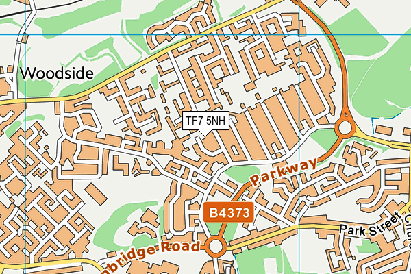 TF7 5NH map - OS VectorMap District (Ordnance Survey) TF7 5NH map - OS VectorMap District (Ordnance Survey)