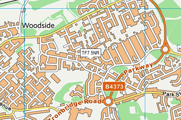 TF7 5NR map - OS VectorMap District (Ordnance Survey)