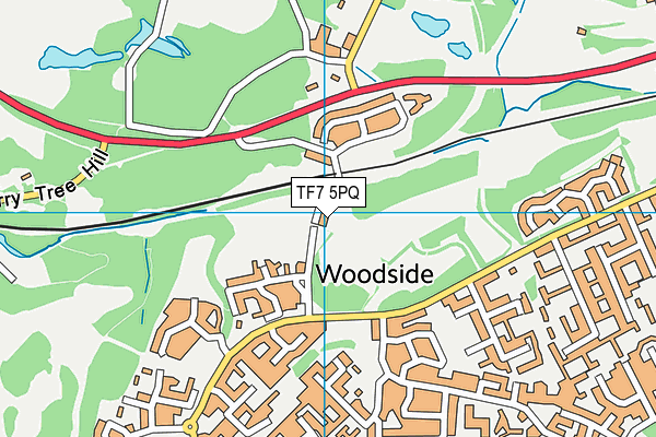 TF7 5PQ map - OS VectorMap District (Ordnance Survey) TF7 5PQ map - OS VectorMap District (Ordnance Survey)