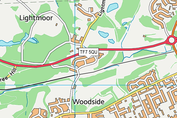 TF7 5QU map - OS VectorMap District (Ordnance Survey) TF7 5QU map - OS VectorMap District (Ordnance Survey)