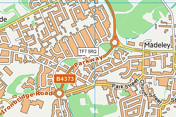 TF7 5RQ map - OS VectorMap District (Ordnance Survey) TF7 5RQ map - OS VectorMap District (Ordnance Survey)