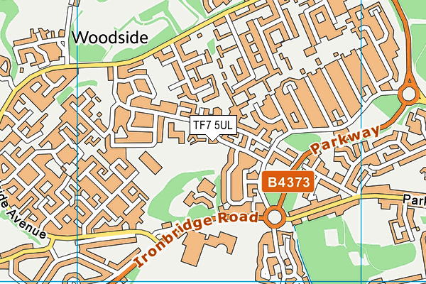TF7 5UL map - OS VectorMap District (Ordnance Survey) TF7 5UL map - OS VectorMap District (Ordnance Survey)