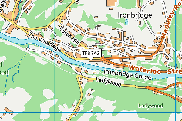 TF8 7AG map - OS VectorMap District (Ordnance Survey) TF8 7AG map - OS VectorMap District (Ordnance Survey)
