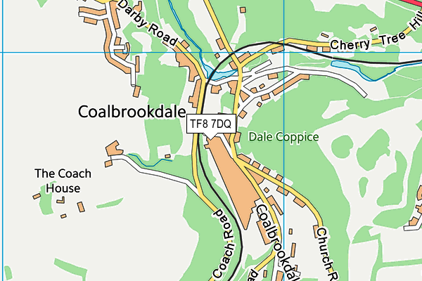 TF8 7DQ map - OS VectorMap District (Ordnance Survey) TF8 7DQ map - OS VectorMap District (Ordnance Survey)