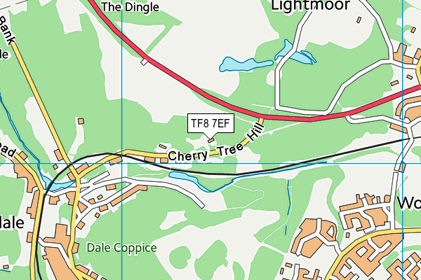 TF8 7EF map - OS VectorMap District (Ordnance Survey) TF8 7EF map - OS VectorMap District (Ordnance Survey)
