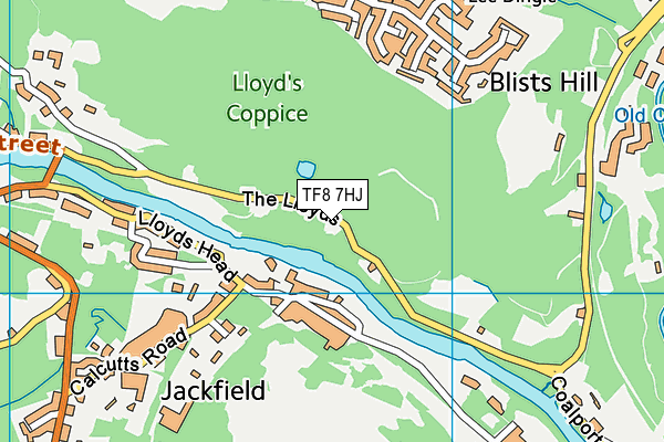 TF8 7HJ map - OS VectorMap District (Ordnance Survey) TF8 7HJ map - OS VectorMap District (Ordnance Survey)