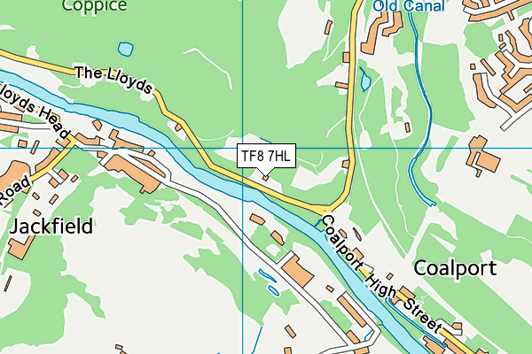 TF8 7HL map - OS VectorMap District (Ordnance Survey) TF8 7HL map - OS VectorMap District (Ordnance Survey)