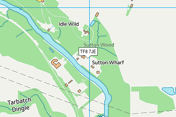 TF8 7JE map - OS VectorMap District (Ordnance Survey) TF8 7JE map - OS VectorMap District (Ordnance Survey)