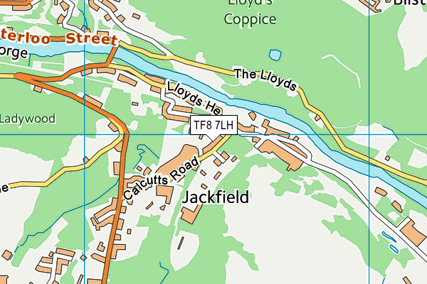 TF8 7LH map - OS VectorMap District (Ordnance Survey) TF8 7LH map - OS VectorMap District (Ordnance Survey)