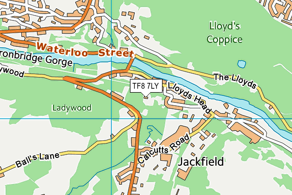 TF8 7LY map - OS VectorMap District (Ordnance Survey) TF8 7LY map - OS VectorMap District (Ordnance Survey)