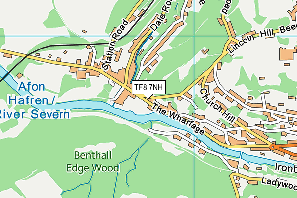 TF8 7NH map - OS VectorMap District (Ordnance Survey) TF8 7NH map - OS VectorMap District (Ordnance Survey)