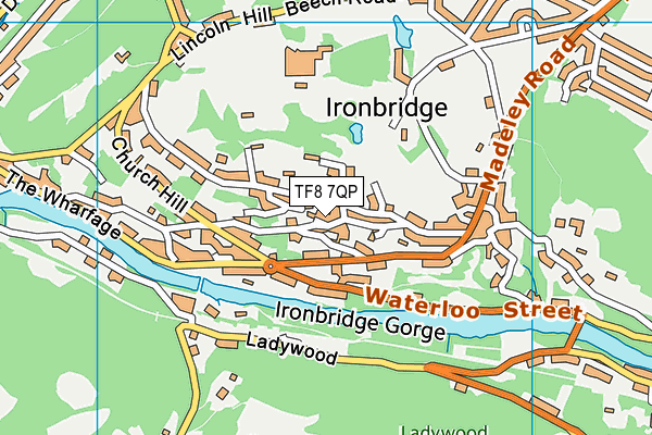 TF8 7QP map - OS VectorMap District (Ordnance Survey) TF8 7QP map - OS VectorMap District (Ordnance Survey)