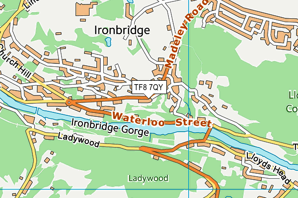 TF8 7QY map - OS VectorMap District (Ordnance Survey) TF8 7QY map - OS VectorMap District (Ordnance Survey)
