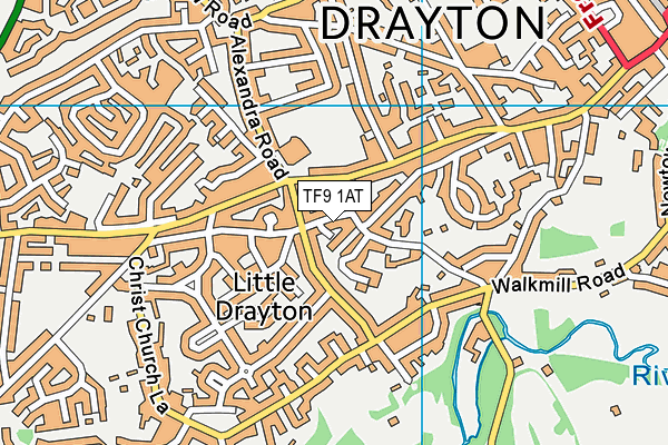 TF9 1AT map - OS VectorMap District (Ordnance Survey) TF9 1AT map - OS VectorMap District (Ordnance Survey)
