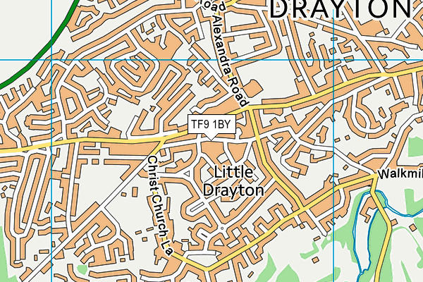 TF9 1BY map - OS VectorMap District (Ordnance Survey) TF9 1BY map - OS VectorMap District (Ordnance Survey)